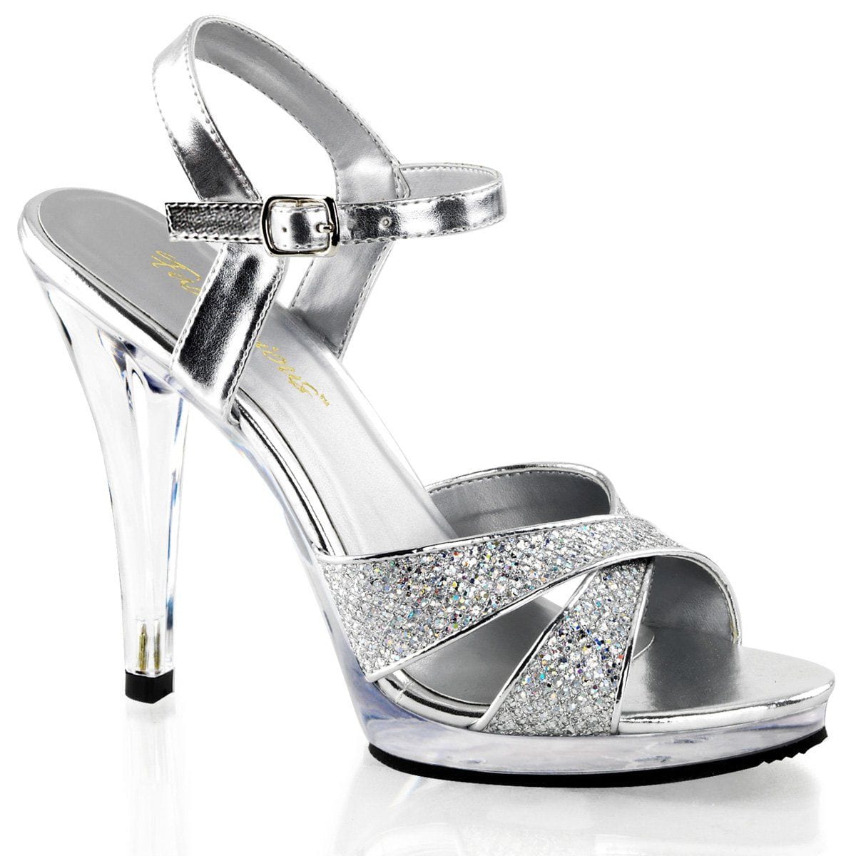 FLAIR-419(G) Silver Multi Glitter/Clear CURRENT Fabulicious US Size (Women's): 5