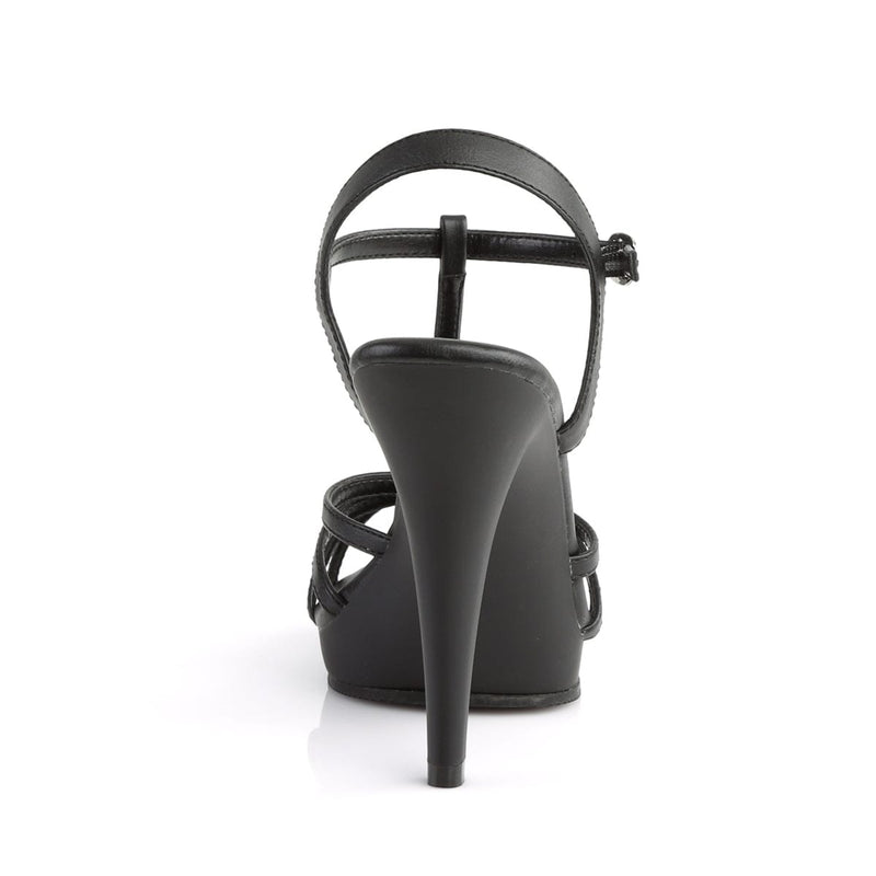 FLAIR-420 Black Pu/Black Matte CURRENT Fabulicious US Size (Women's): 5