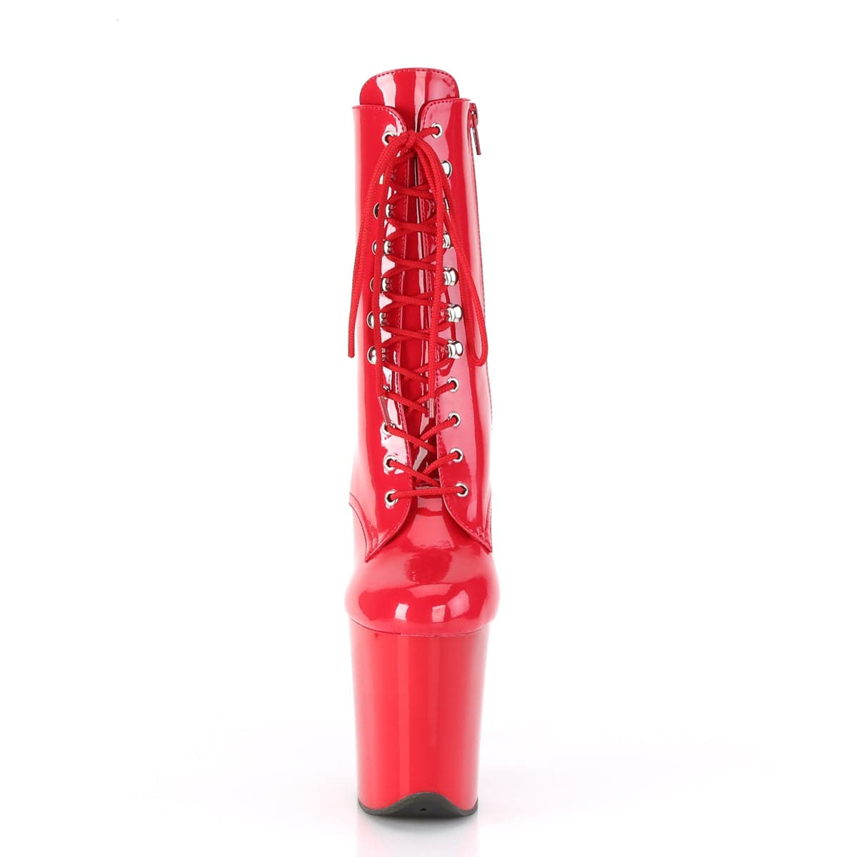 FLAMINGO-1020 Red Patent/Red Ankle Boot Pleaser US Size (Women's): 5