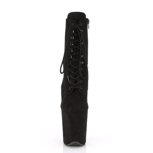 FLAMINGO-1020FS Black Faux Suede/Black Faux Suede Ankle Boot Pleaser US Size (Women's): 5