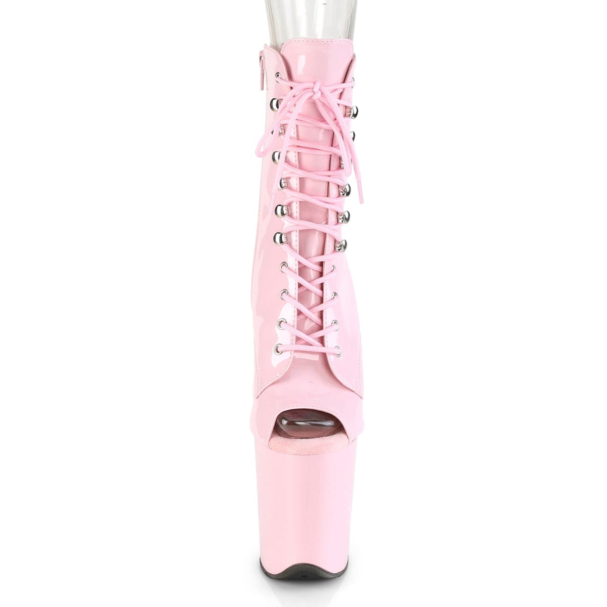 FLAMINGO-1021 Baby Pink Patent/Baby Pink Ankle Boot Pleaser US Size (Women's): 5