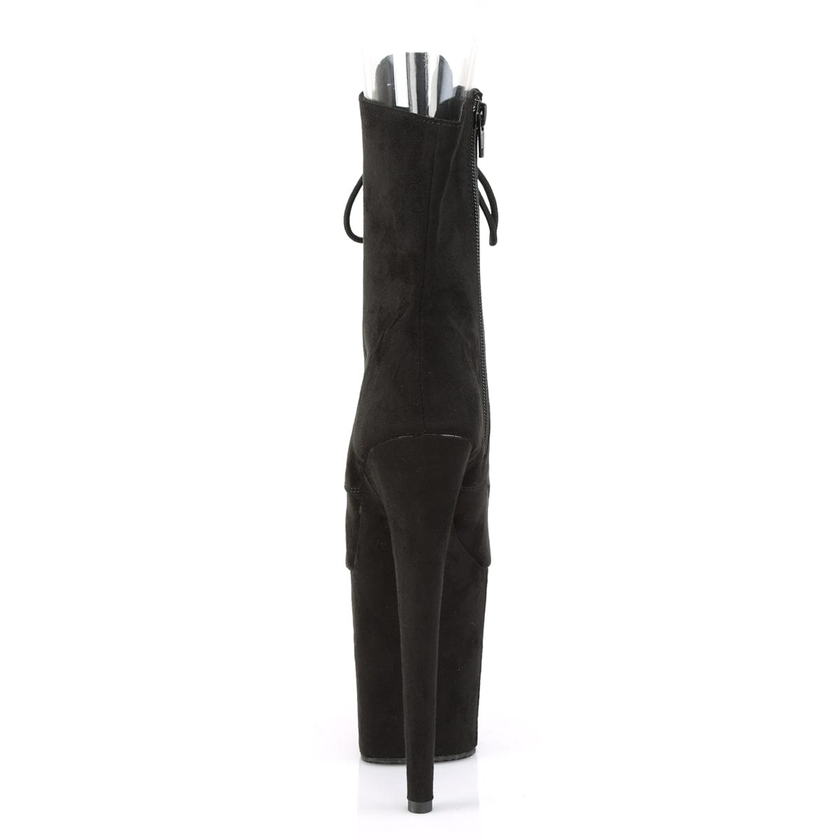 FLAMINGO-1021FS Black Faux Suede/Black Faux Suede Ankle Boot Pleaser US Size (Women's): 5