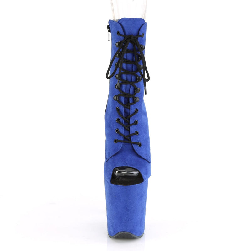 FLAMINGO-1021FS Royal Blue Faux Suede/Royal Blue Faux Suede Ankle Boot Pleaser US Size (Women's): 5