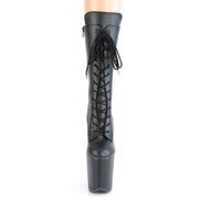 FLAMINGO-1050WR Black Faux Leather/Black Faux Leather Mid-Calf Boot Pleaser US Size (Women's): 5