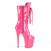 FLAMINGO-1051 Hot Pink Patent/Hot Pink Mid-Calf Boot Pleaser US Size (Women's): 5
