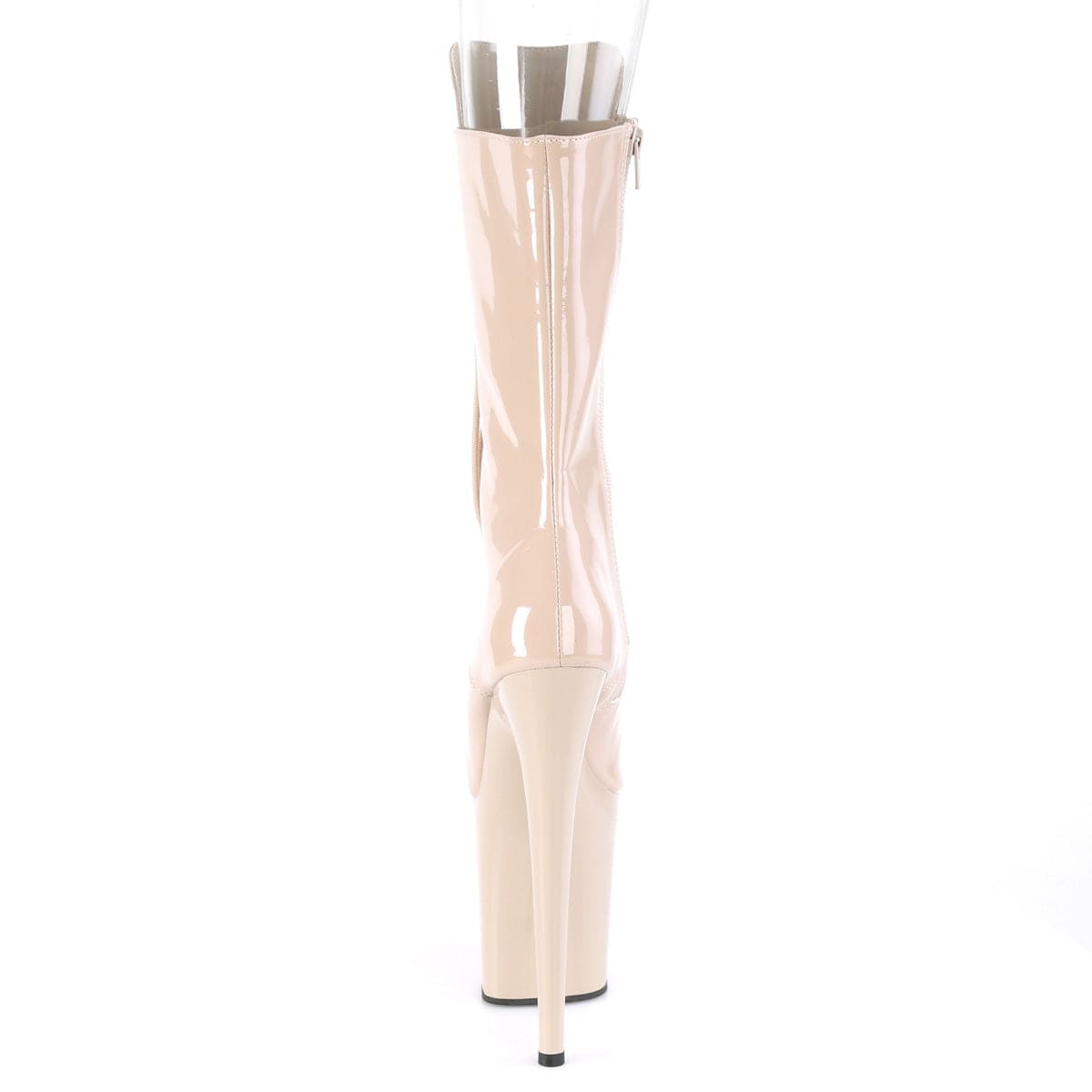 FLAMINGO-1051 Nude Patent/Nude Mid-Calf Boot Pleaser US Size (Women's): 5