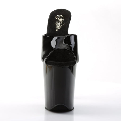 FLAMINGO-801 Black Patent/Black Slide Pleaser US Size (Women's): 5