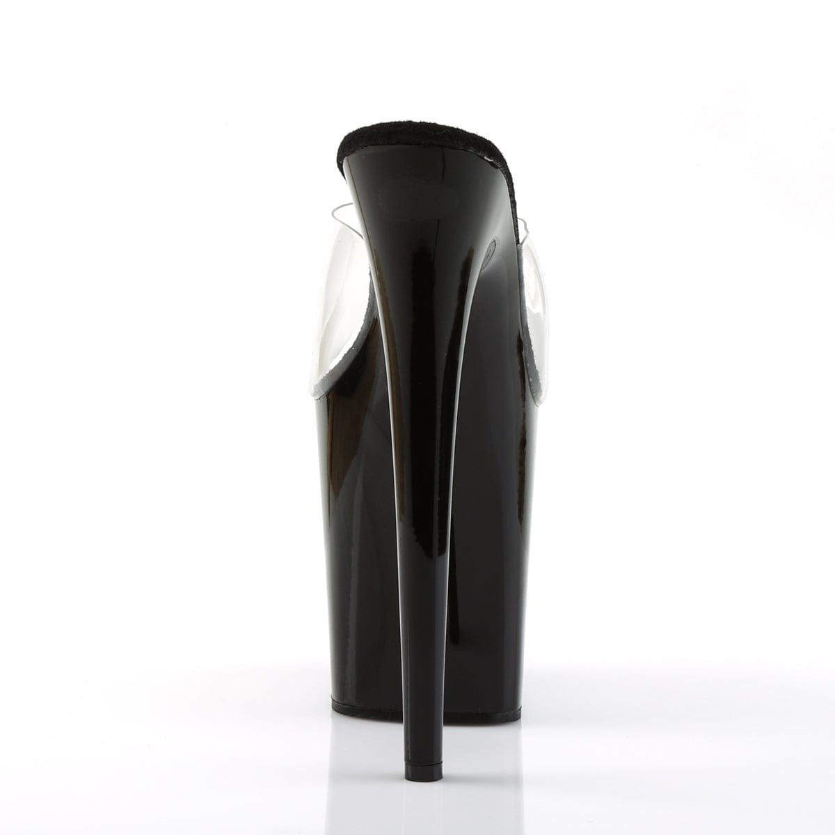 FLAMINGO-801 Clear/Black Slide Pleaser US Size (Women's): 5