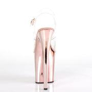 FLAMINGO-808 Clear/Rose Gold Chrome Sale Pleaser US Size (Women's): 5