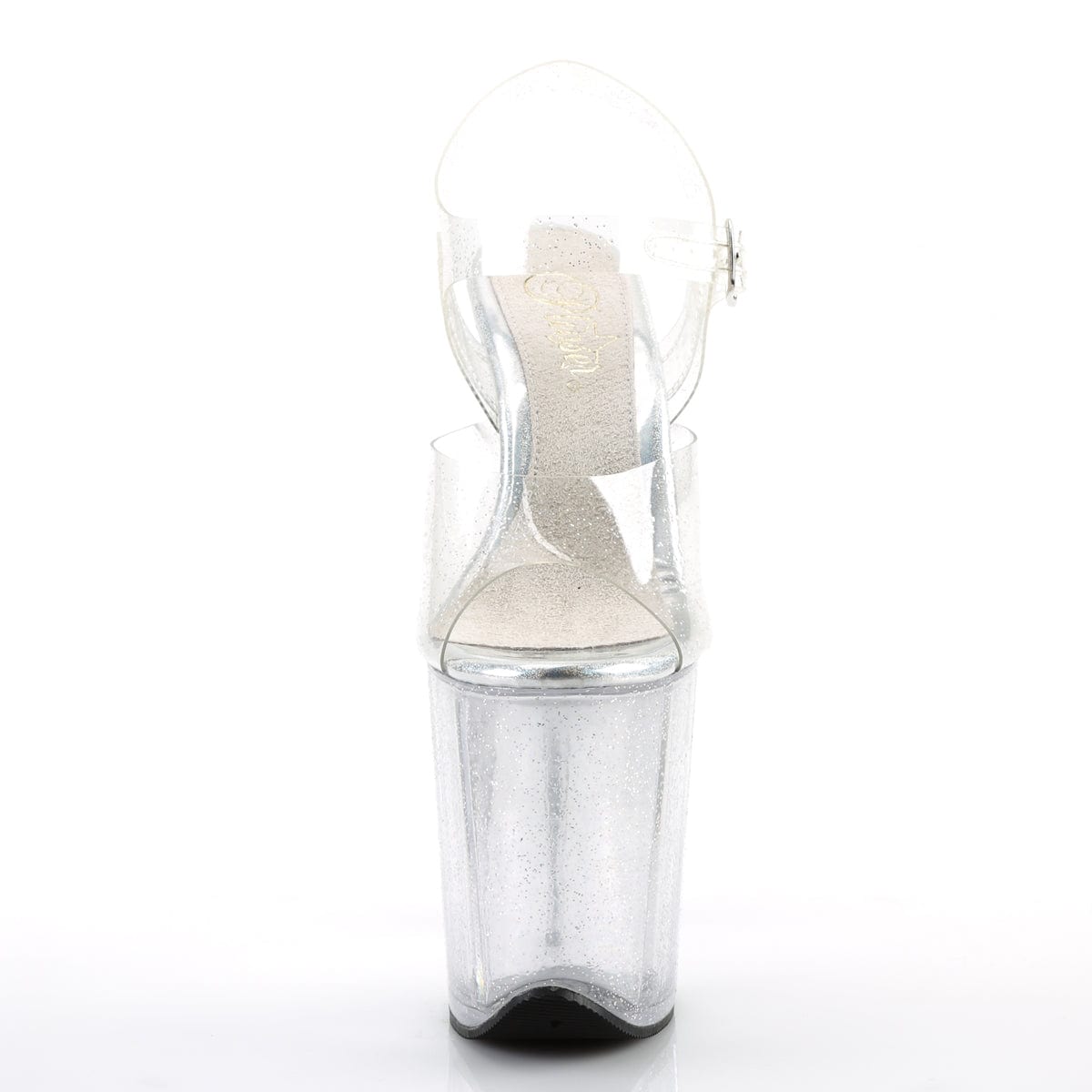 FLAMINGO-808MMG Clear/Clear Platform Sandal Pleaser US Size (Women's): 5