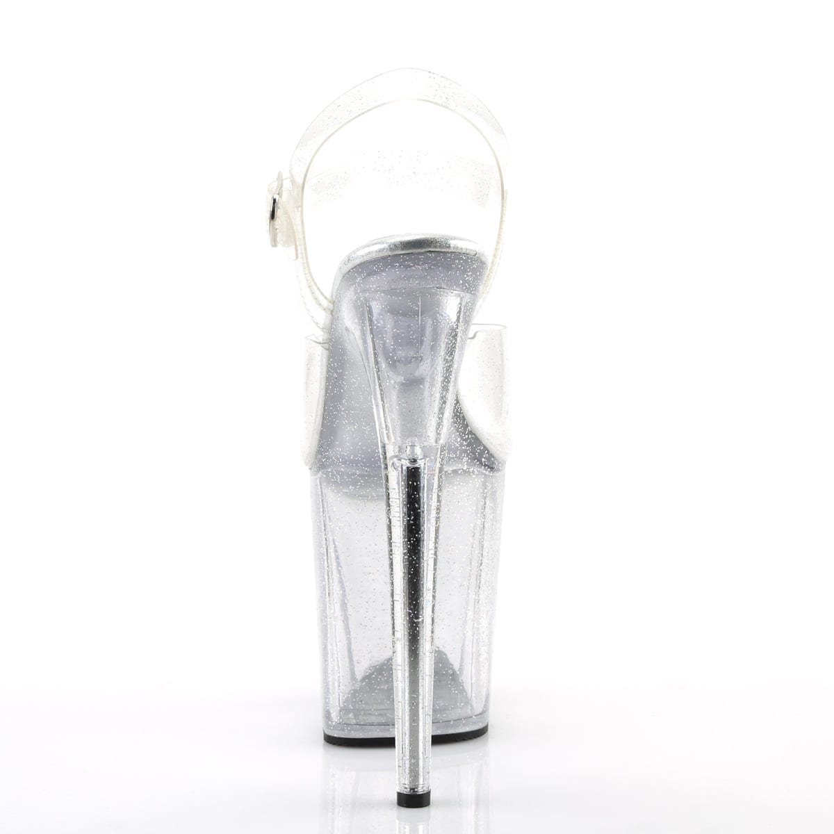 FLAMINGO-808MMG Clear/Clear Platform Sandal Pleaser US Size (Women's): 5