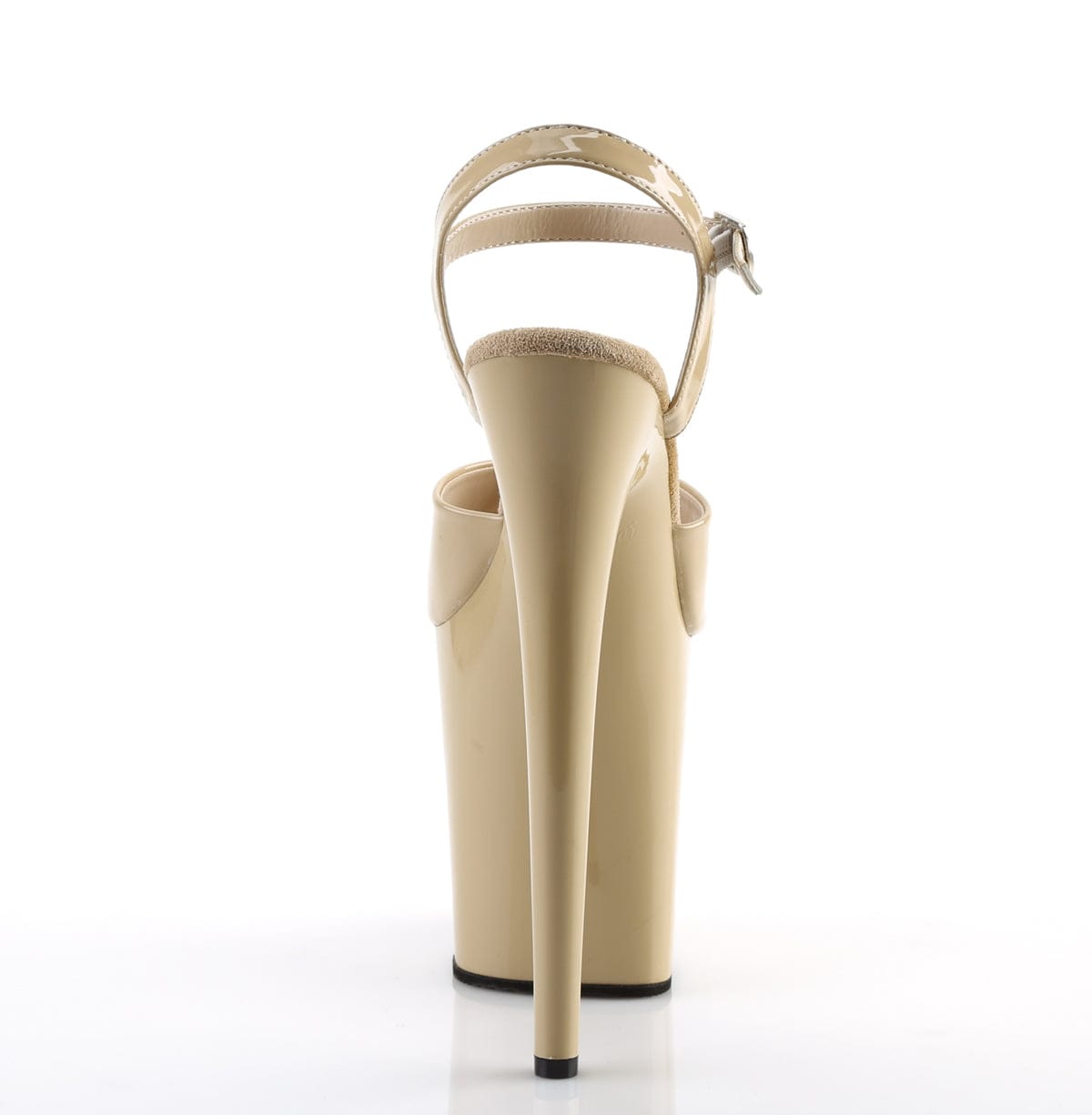 FLAMINGO-809 Cream Patent/Cream Platform Sandal Pleaser US Size (Women's): 5