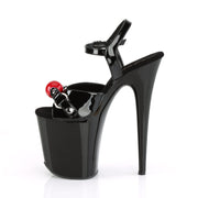 FLAMINGO-809GB Black Patent/Black Platform Sandal Pleaser US Size (Women's): 5