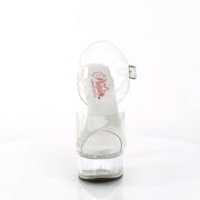 GLEAM-608 Clear/Clear Platform Sandal Pleaser US Size (Women's): 5
