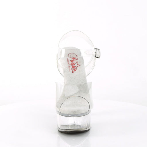 GLEAM-608 Clear/Clear Platform Sandal Pleaser US Size (Women's): 5