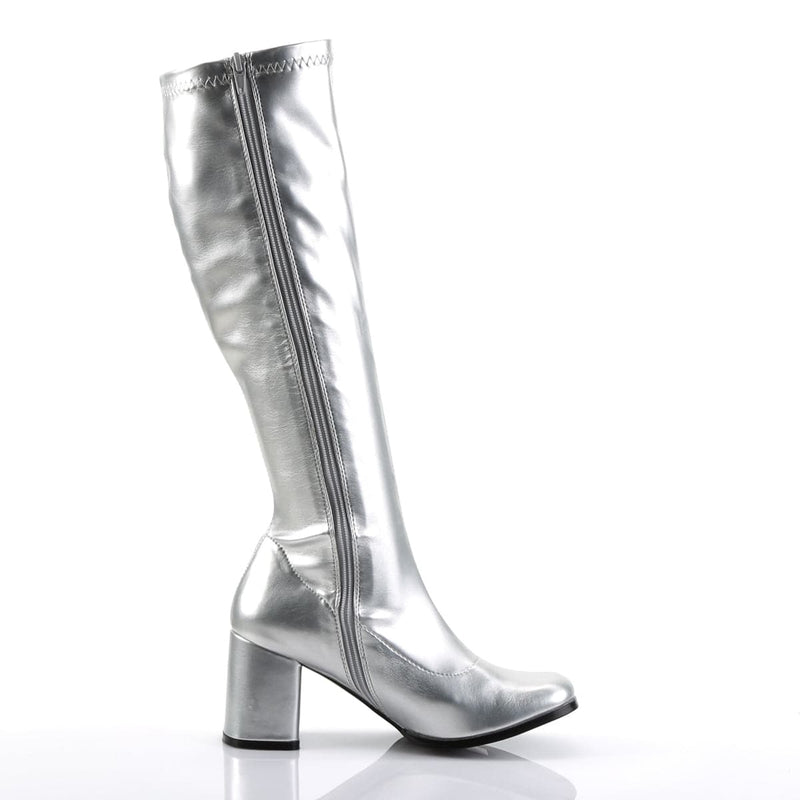 GOGO-300 Silver Metallic Stretch Pu CURRENT Funtasma US Size (Women's): 5