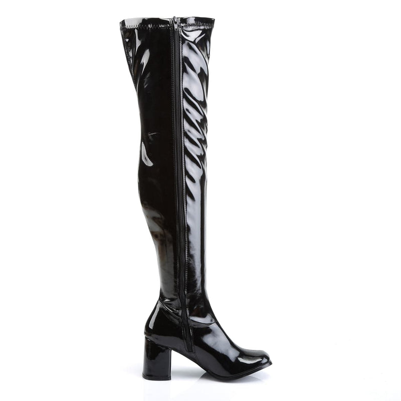 GOGO-3000 Black Stretch Patent CURRENT Funtasma US Size (Women's): 5