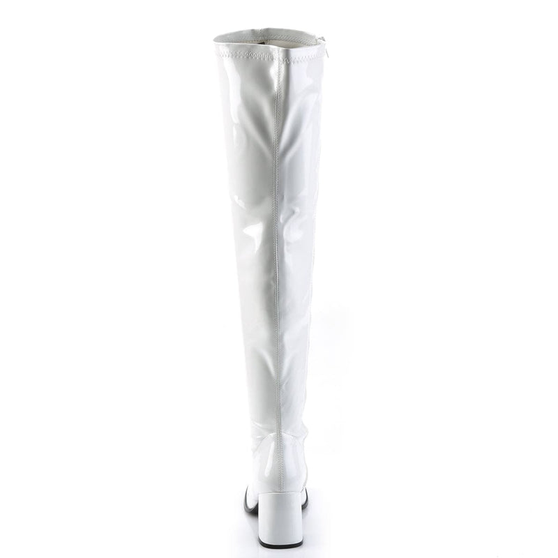 GOGO-3000 White Stretch Patent CURRENT Funtasma US Size (Women's): 5