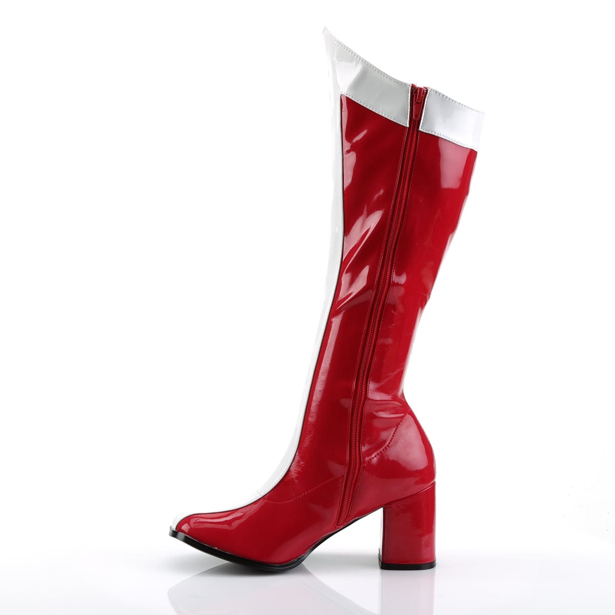 GOGO-305 Red-White Stretch Patent CURRENT Funtasma US Size (Women's): 5