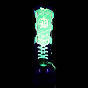 GRAVEDIGGER-255 Black Vegan Leather Mid-Calf Boot Demonia US Size (Unisex/Men's): 4