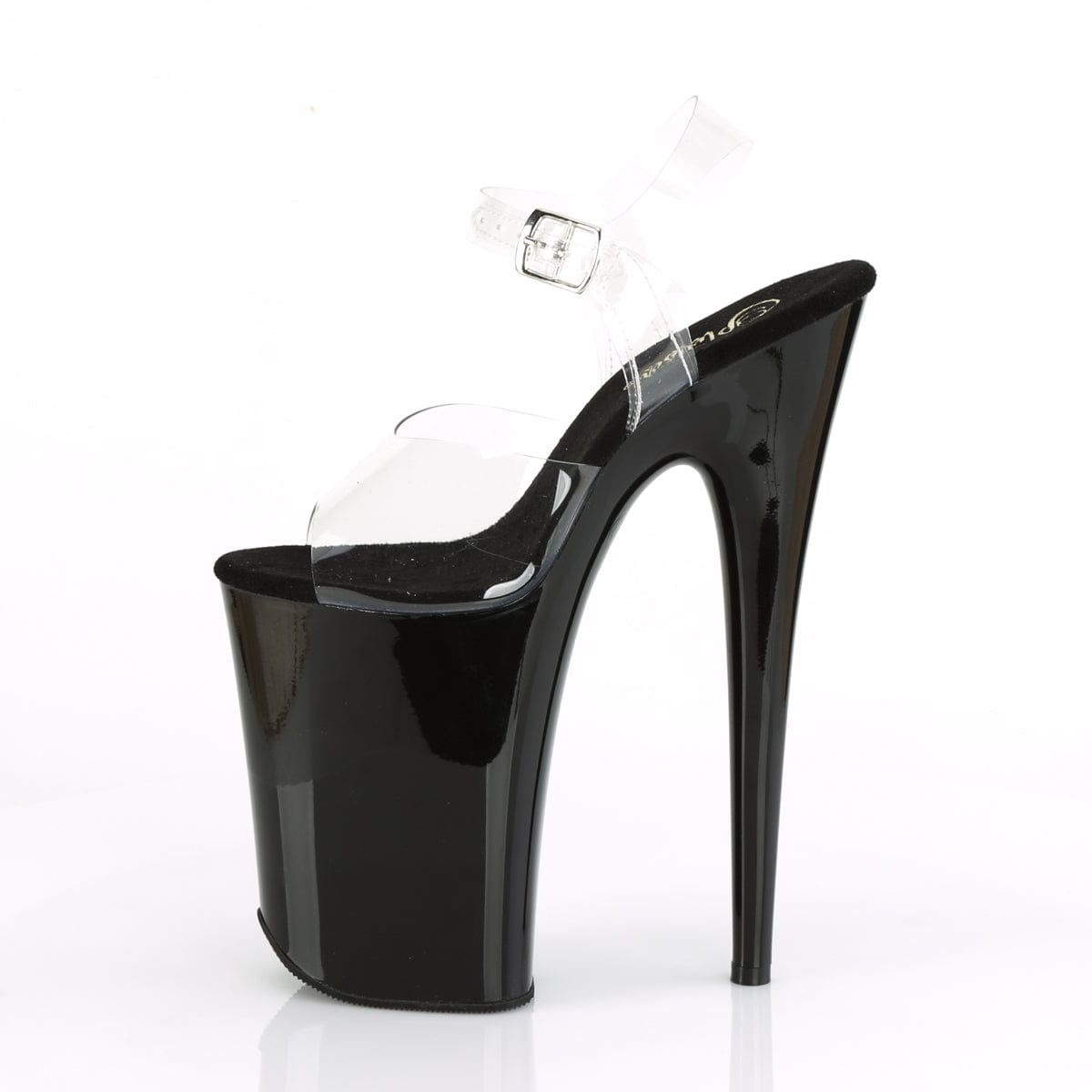 INFINITY-908 Clear/Black Platform Sandal Pleaser US Size (Women's): 5