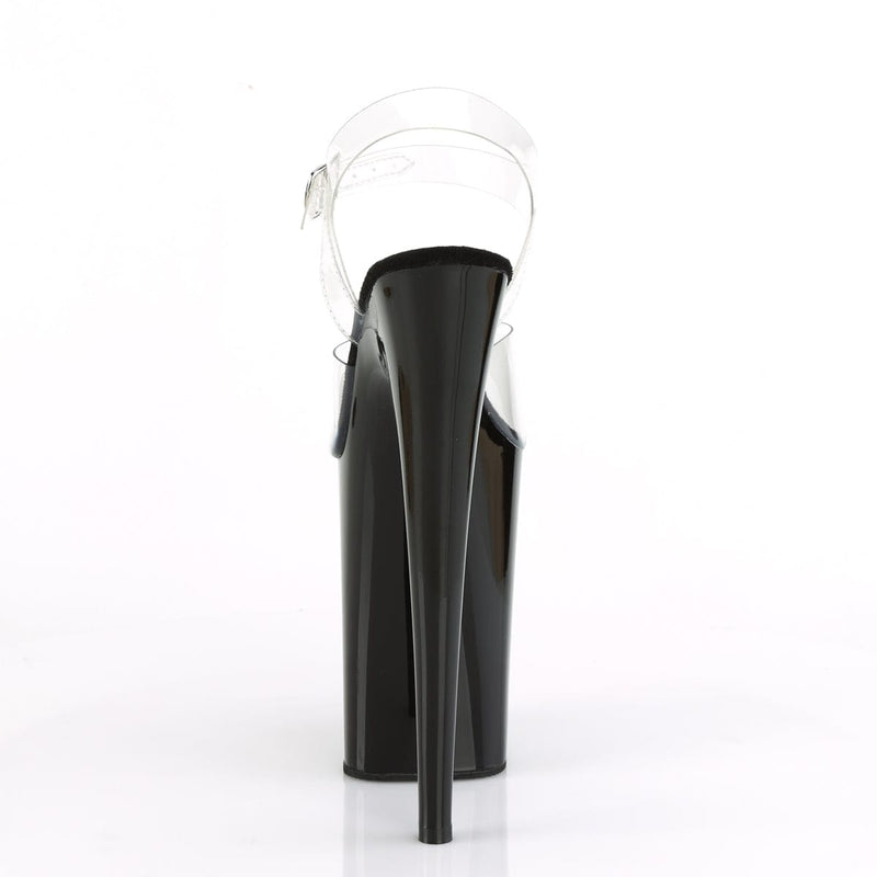 INFINITY-908 Clear/Black Platform Sandal Pleaser US Size (Women's): 5