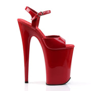 INFINITY-909 Red/Red Platform Sandal Pleaser US Size (Women's): 5