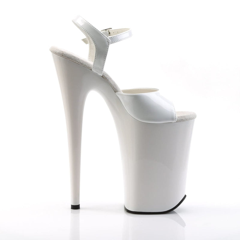 INFINITY-909 White/White Platform Sandal Pleaser US Size (Women's): 5
