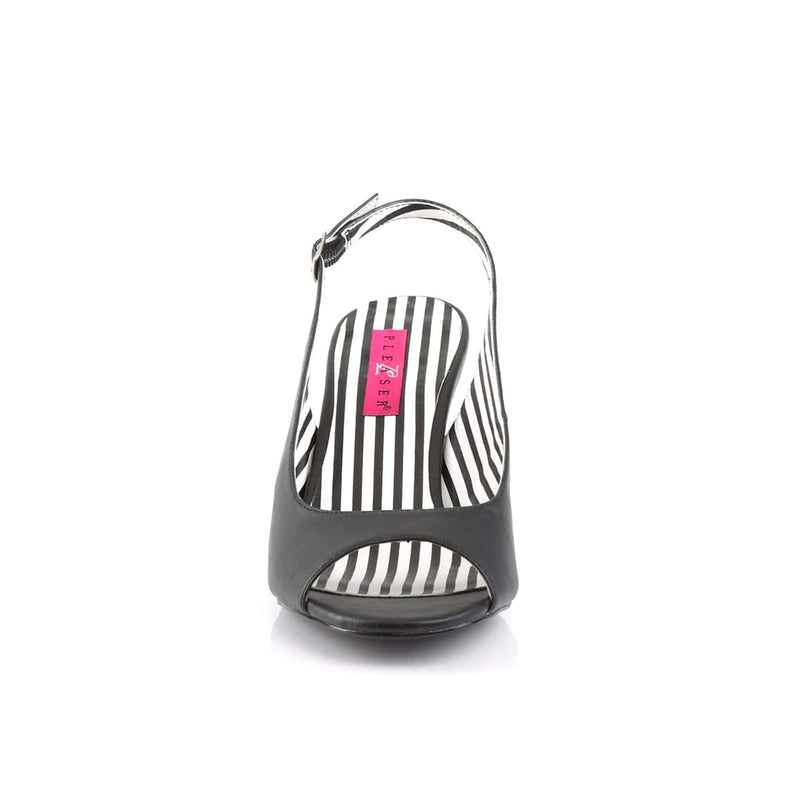 JENNA-02 Black Faux Leather SALE Pleaser Pink Label US Size (Women's): 9