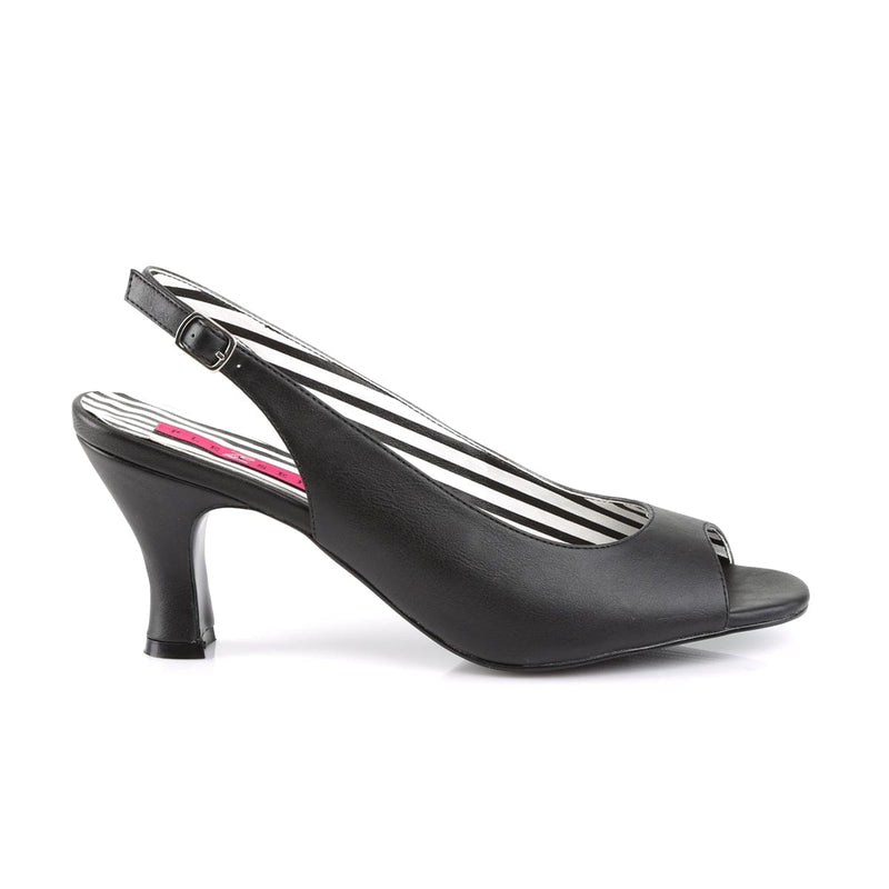 JENNA-02 Black Faux Leather SALE Pleaser Pink Label US Size (Women's): 9