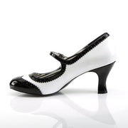 JENNA-06 White-Black Patent CURRENT Pleaser Pink Label US Size (Women's): 9