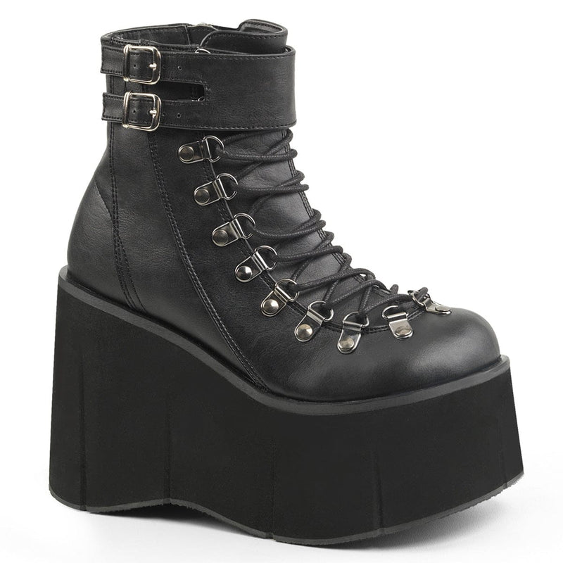 KERA-21 Black Vegan Leather Ankle Boot Demonia US Size (Women's): 5