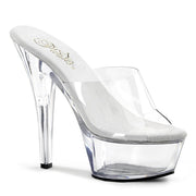 KISS-201 Clear/Clear Platform Sandal Pleaser US Size (Women's): 5