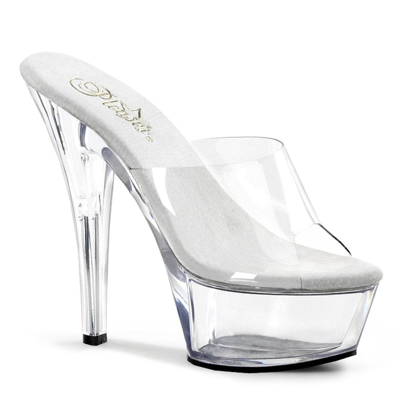 KISS-201 Clear/Clear Platform Sandal Pleaser US Size (Women's): 5