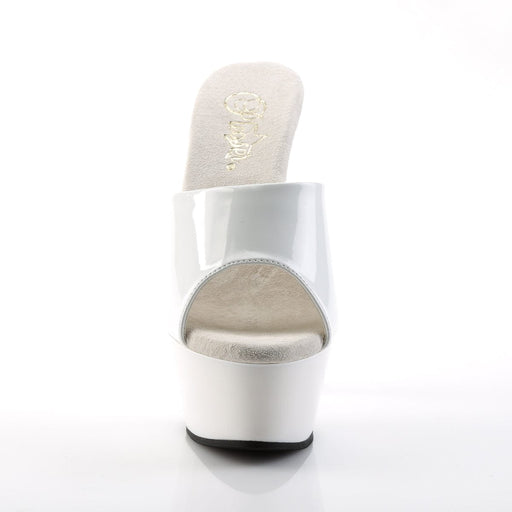 KISS-201 White Patent/White Slide Pleaser US Size (Women's): 5