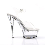 KISS-208LS Clear/Clear Platform Sandal Pleaser US Size (Women's): 5