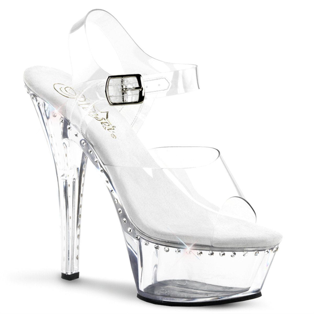 KISS-208LS Clear Platform Sandal Pleaser