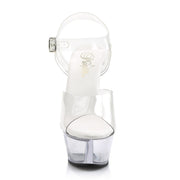 KISS-208VL Clear/Clear Platform Sandal Pleaser US Size (Women's): 5