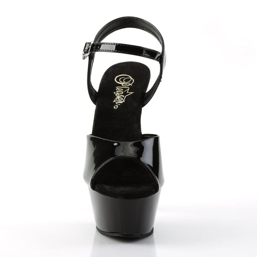 KISS-209 Black Patent/Black Platform Sandal Pleaser US Size (Women's): 5