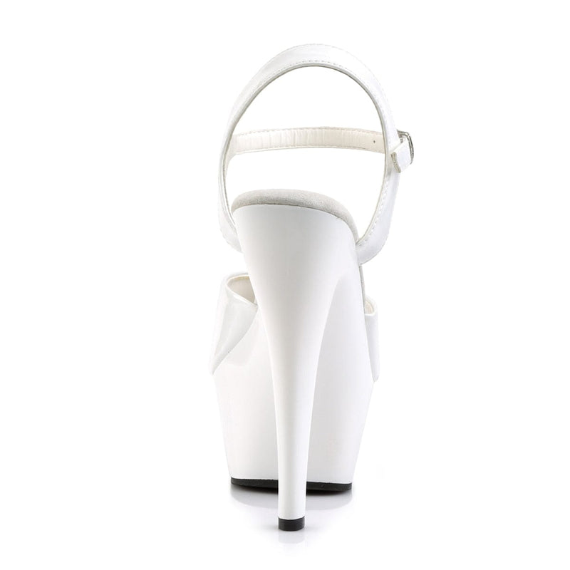 KISS-209 White Patent/White Platform Sandal Pleaser US Size (Women's): 5