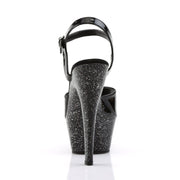 KISS-209MG Black/Black Platform Sandal Pleaser US Size (Women's): 5