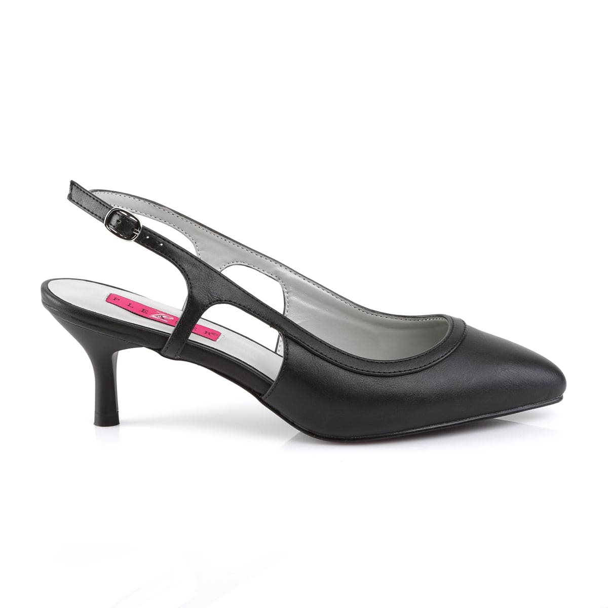 KITTEN-02 Black Faux Leather SALE Pleaser Pink Label US Size (Women's): 9