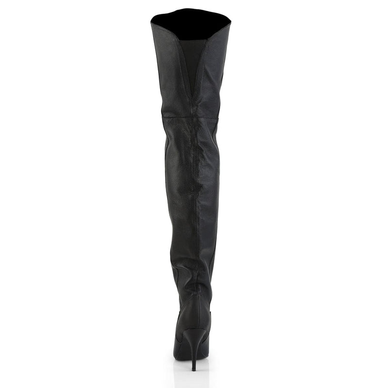 LEGEND-8868 Black Leather (P) Thigh Boot Pleaser US Size (Women's): 5
