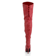 LEGEND-8899 Red Leather (P) Thigh Boot Pleaser US Size (Women's): 6
