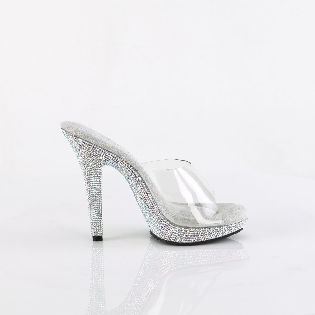 LIP-101DM Clear/ Silver Multi Rhinestones CURRENT Fabulicious US Size (Women's): 5