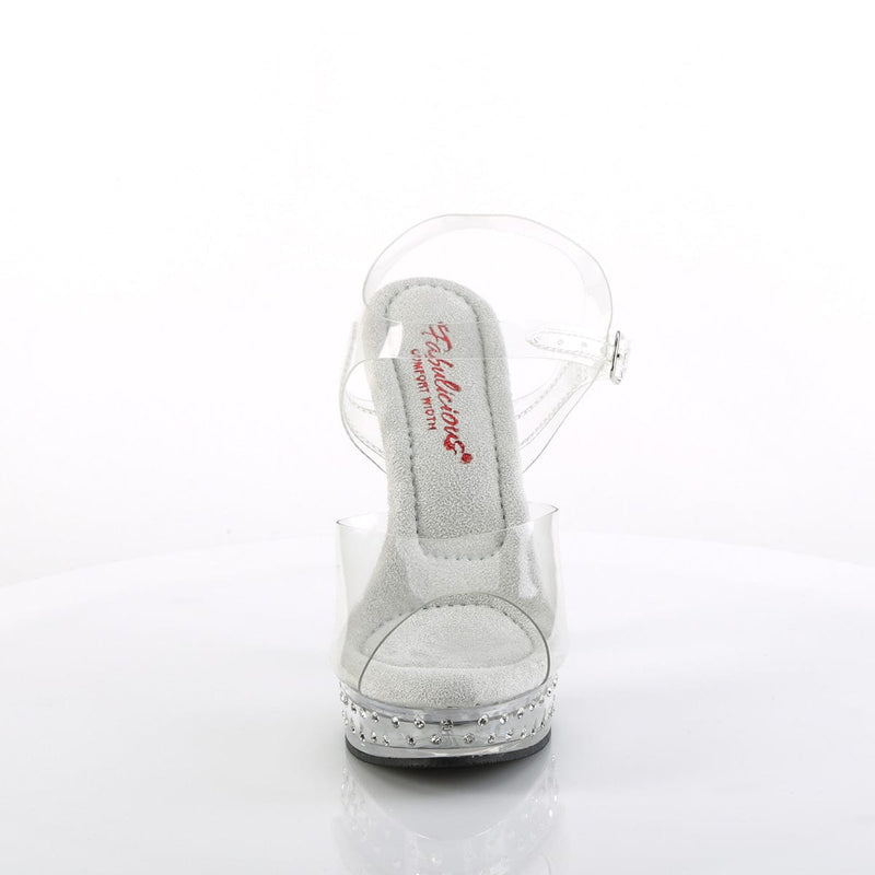 MAJESTY-508SDT Clear Sandals NEW Fabulicious US Size (Women's): 5