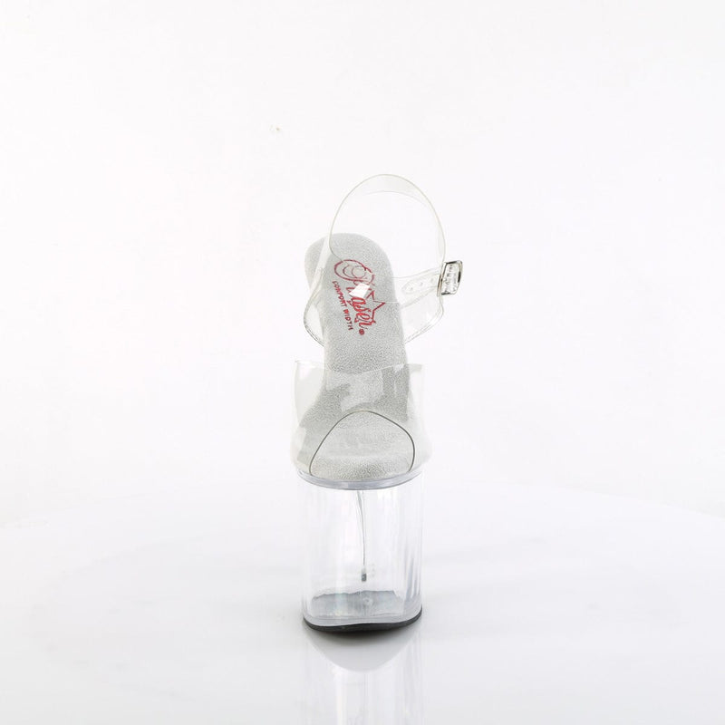NAUGHTY-808 Clear/Clear Platform Sandal Pleaser US Size (Women's): 5