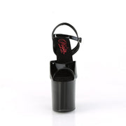 NAUGHTY-809 Black Patent/Black Platform Sandal Pleaser US Size (Women's): 5