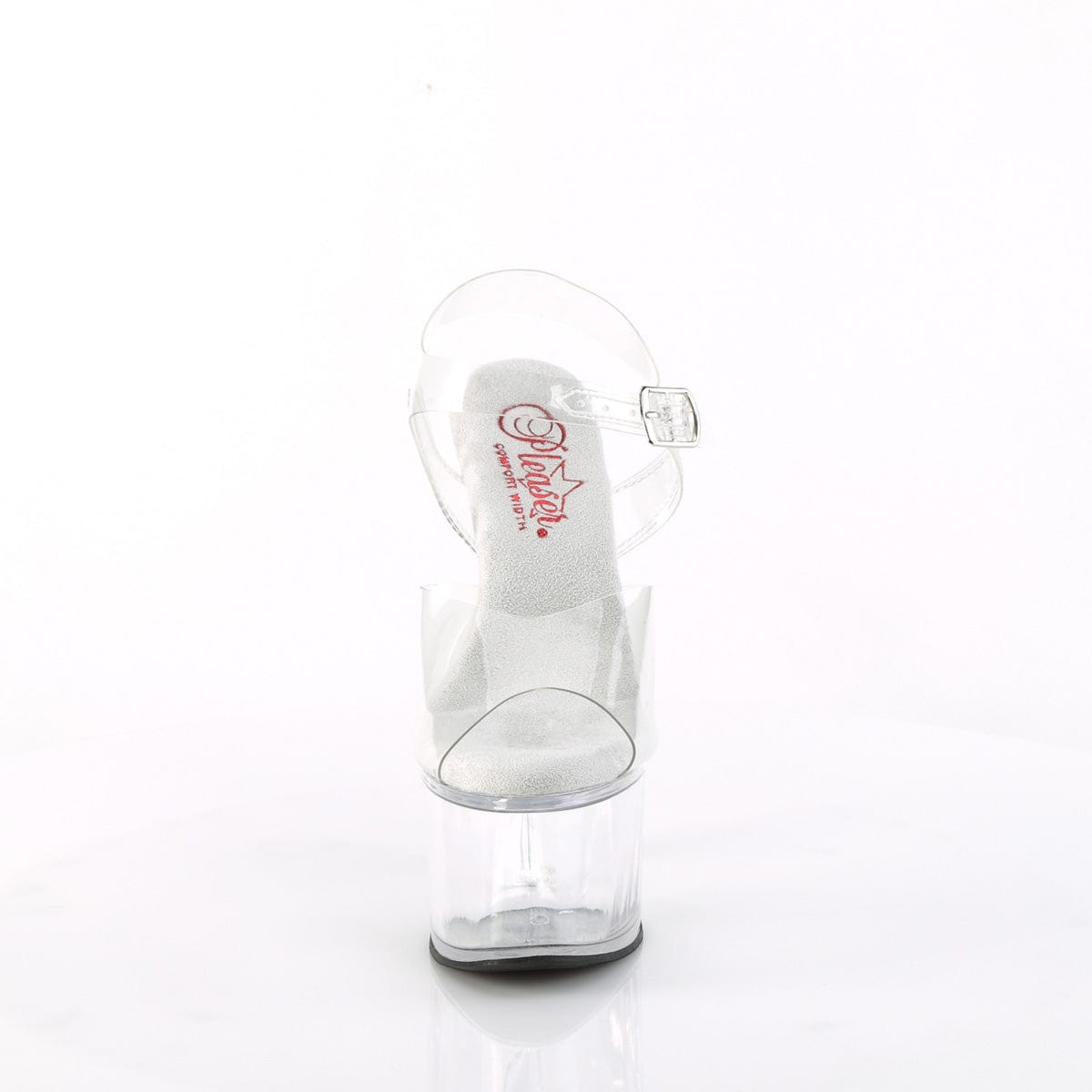 PASSION-708 Clear/Clear Platform Sandal Pleaser US Size (Women's): 5