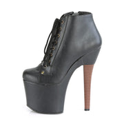 RADIANT-1005 Black Faux Leather/Black Faux Leather Ankle Boot Pleaser US Size (Women's): 5